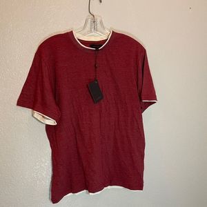 New smash size small t shirt wine‎ purple red white short sleeve shirt